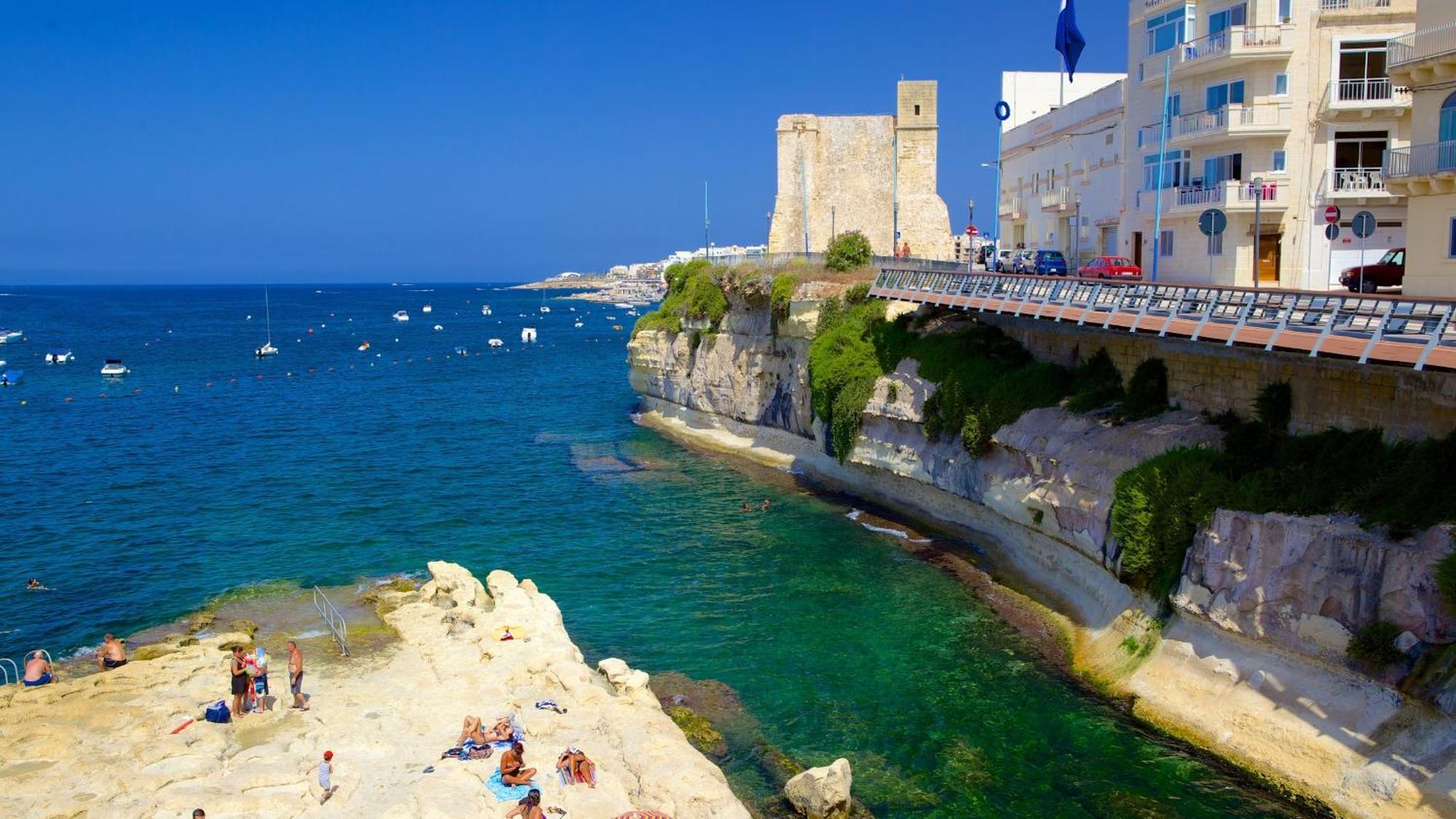 Qawra Penthouse 4Person Ac+Wifi Apartman San Pawl il-Baħar Kültér fotó